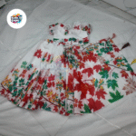 বাচ্চাদের ডিজিটাল প্রিন্ট রেডি শাড়ি - Image 4